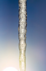 Fototapeta premium Part of a large icicle