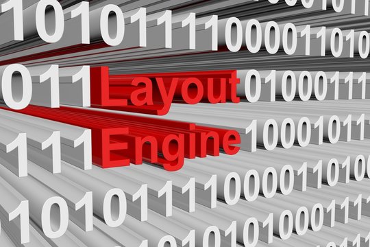 engine layout is presented in the form of binary code