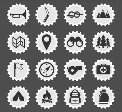 Boy scout simply icons