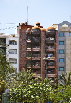 Avenida General Marva in Alicante. Spain