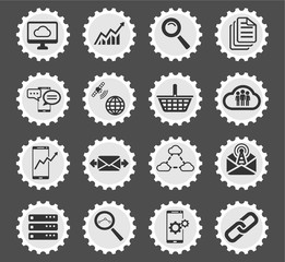 Data analytic simply icons