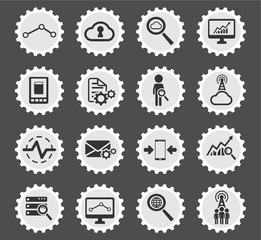 Data analytic simply icons