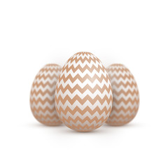 Realistic Vector Easter Egg Icon. Painted Vector Egg Set Isolate