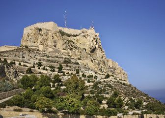 Santa Barbara castle in Alicante. Spain