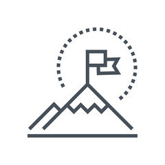 Get on top, climp a mountain icon