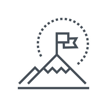 Get on top, climp a mountain icon