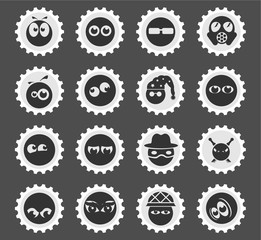 Emotions and glances icons