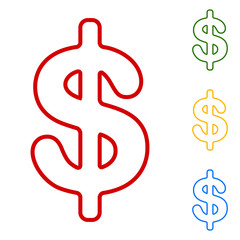 Dollars sign icon