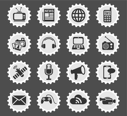 media icon set