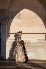 Beautiful mask at carnival in Venice,Italy - obrazy, fototapety, plakaty