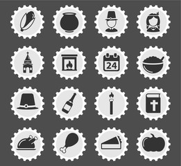 Thanksgiving simply icons