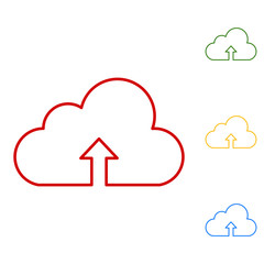 Cloud. Flat design style