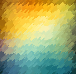 Abstract geometric background with orange, blue and yellow color. Summer sunny design.