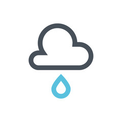 Moisture, weather line icon.