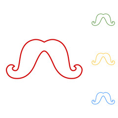 Set of moustaches