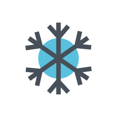 Snow flake, weather line icon.