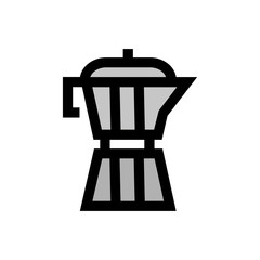 Vintage coffee pot line icon