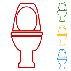 Toilet line Icon
