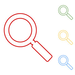 Simple web line icon in vector