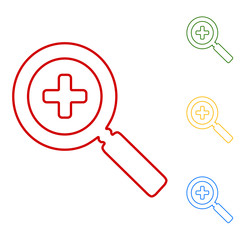 Simple web line icon in vector