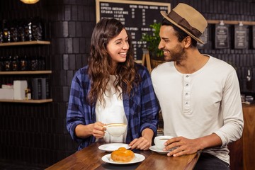Couple drinking coffee