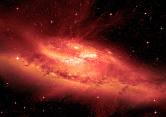 galaxy in a free space