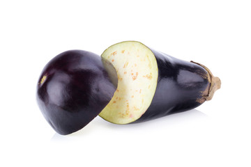 Eggplant isolated on white