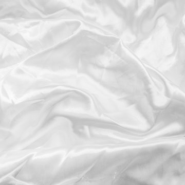abstract texture of white satin fabric