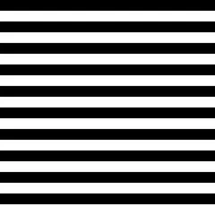Wall murals Horizontal stripes Vector Striped Seamless Pattern. Black and white background