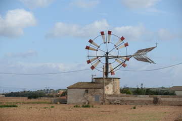 Windrad bei Sa Pobla, Mallorca