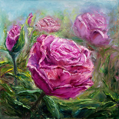 Obraz premium Pink peonies