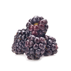 Blackberry isolated on white background