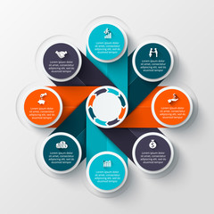 Vector infographic design template.