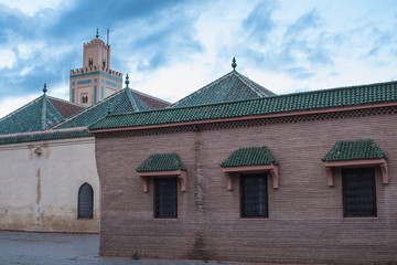 Obraz premium Ben Youssef Mosque, Marrakesh, Morocco