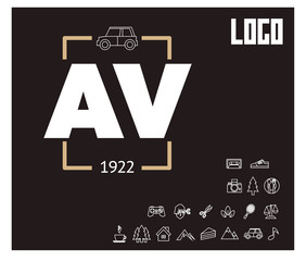AV template Logo design for your company.