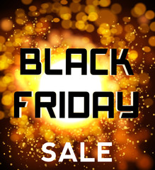 Black friday sale background explosion