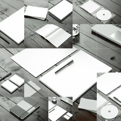 Business Equipment Collage Mockup