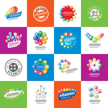 vector logo vitamins