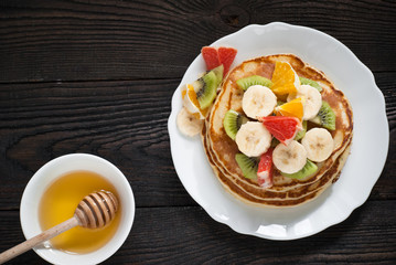 Plate of pancakes