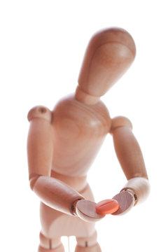 wooden doll or mannequin man from Ikea gestalta.