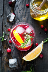 Ice cranberry drink