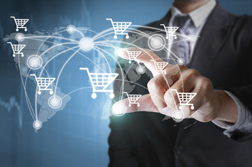 Holding virtual icon  social network