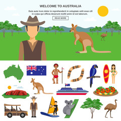 Australia Travel Concept