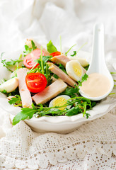  Salad with baked ham