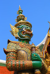 Fototapeta premium Demon in Wat Phra Kaew in Bangkok