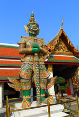 Fototapeta premium Demon in Wat Phra Kaew in Bangkok