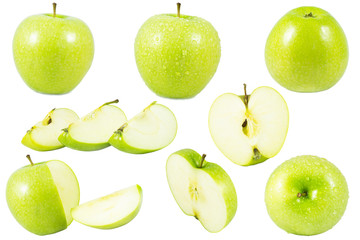 green apple isolated