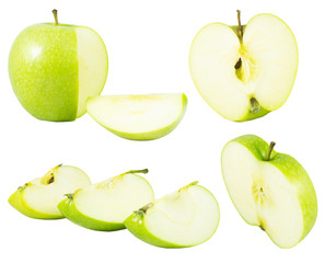 green apple isolated