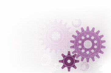 Backdrop with gears and cogwheels