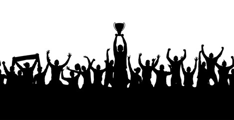 Crowd of fans for sports 